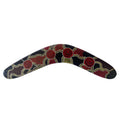 12" / 30cm BOOMERANG - HARDWOOD - ABORIGINAL ART - DESERT CAMPS - AUSTRALIA, INDIGENOUS, SOUVENIR, GIFT