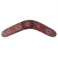12" / 30cm BOOMERANG - HARDWOOD - ABORIGINAL ART - WOMEN’S BUSINESS - AUSTRALIA, INDIGENOUS, SOUVENIR, GIFT