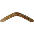 22" / 55cm BOOMERANG - HARDWOOD - ABORIGINAL ART - DESERT KANGAROO - AUSTRALIA, INDIGENOUS, SOUVENIR, GIFT