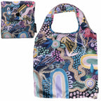 3 x SHOPPING BAGS, TOTE BAGS, BEACH BAGS, SWIMMING BAGS - ABORIGINAL ART - REUSABLE, WATERPROOF - ARTIST COLLECTION, CAITLYN DAVIES-PLUMMER - AUSTRALIA, INDIGENOUS, SOUVENIR, GIFT