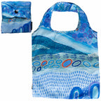 3 x SHOPPING BAGS, TOTE BAGS, BEACH BAGS, SWIMMING BAGS - ABORIGINAL ART - REUSABLE, WATERPROOF - ARTIST COLLECTION, JESSICA BEGG - AUSTRALIA, INDIGENOUS, SOUVENIR, GIFT