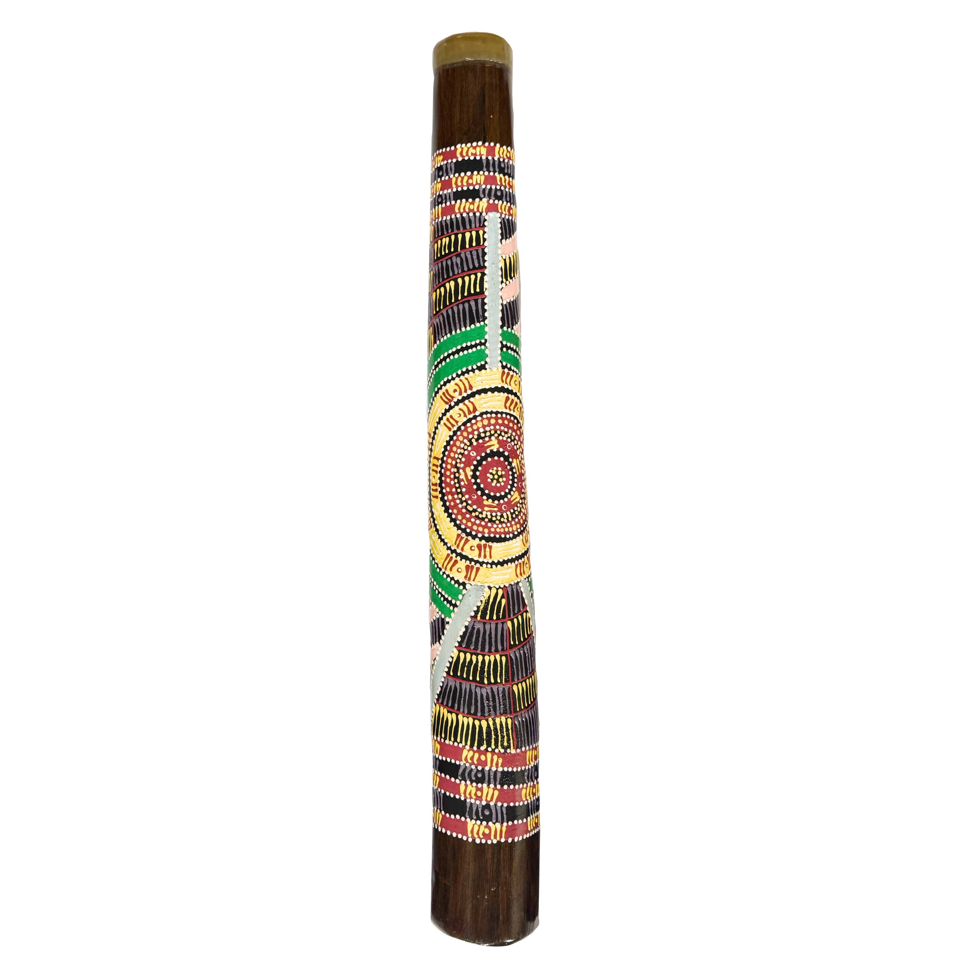 60cm / 24" DIDGERIDOO, HARDWOOD - ABORIGINAL ART - CINDY WALLACE, ARCHES - AUSTRALIA, INDIGENOUS, SOUVENIR, GIFT