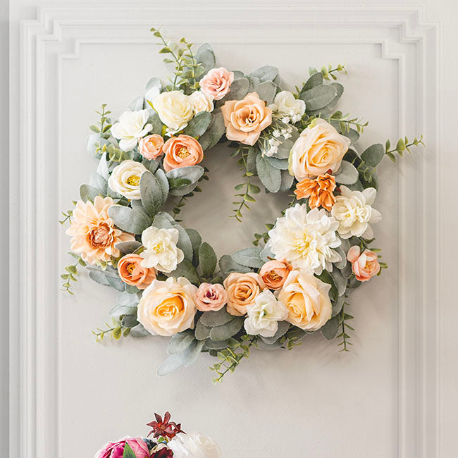 BOX OF FLOWERS - CREAM & BEIGE - MIXED ROSE & DAHLIA - ARTIFICIAL FLOWERS - MAKE YOUR OWN BOUQUET, DIY, WEDDING, BRIDESMAID, BRIDE