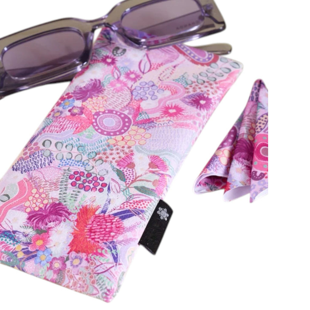 aboriginal glasses case & lens cloth