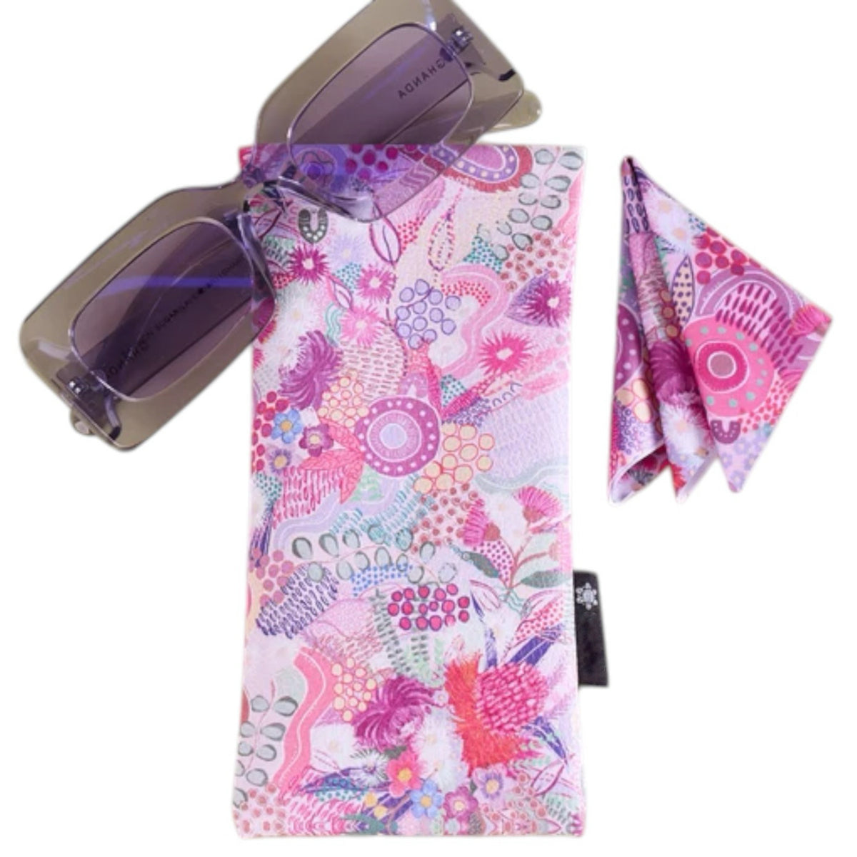 aboriginal glasses case & lens cloth