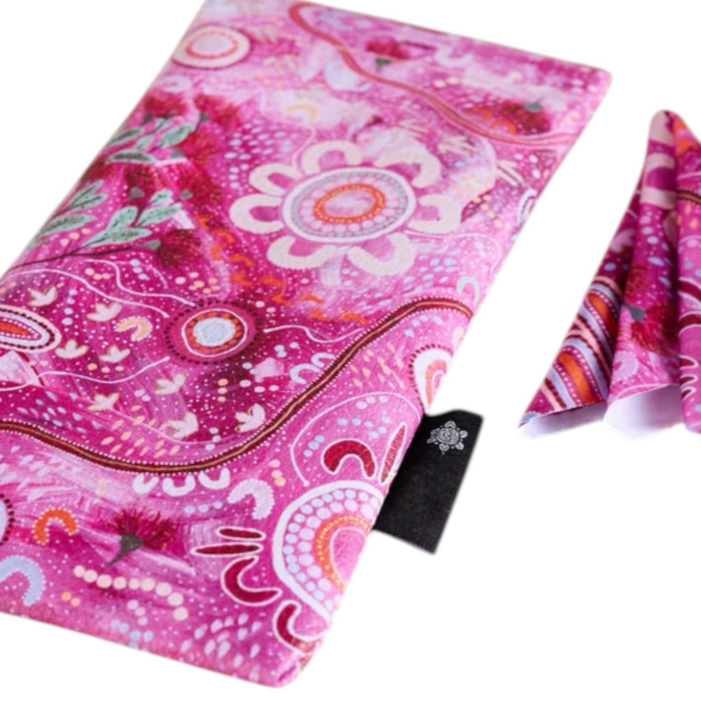 aboriginal glasses case & lens cloth