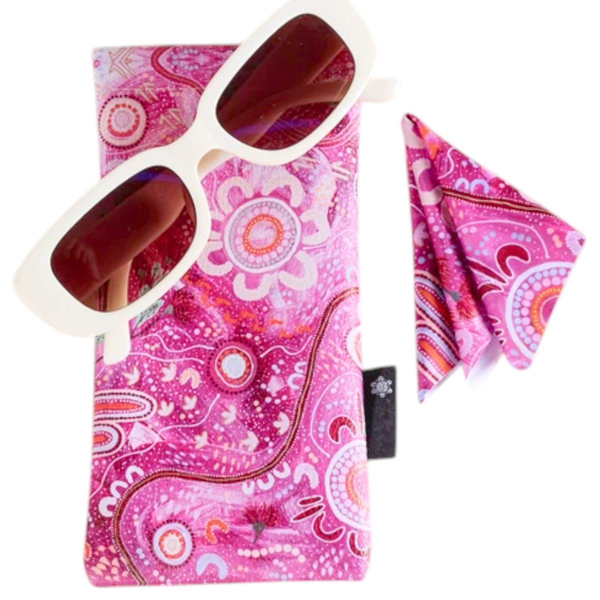 aboriginal glasses case & lens cloth