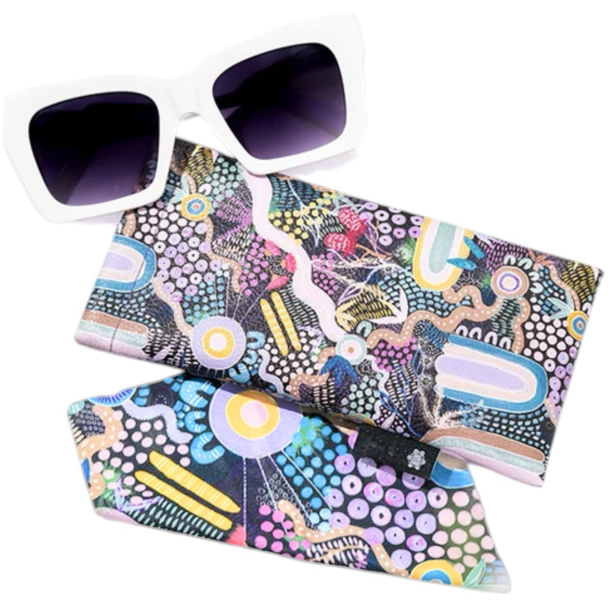 aboriginal glasses case & lens cloth