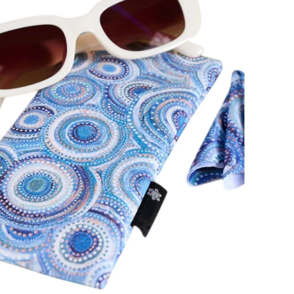 aboriginal glasses case & lens cloth