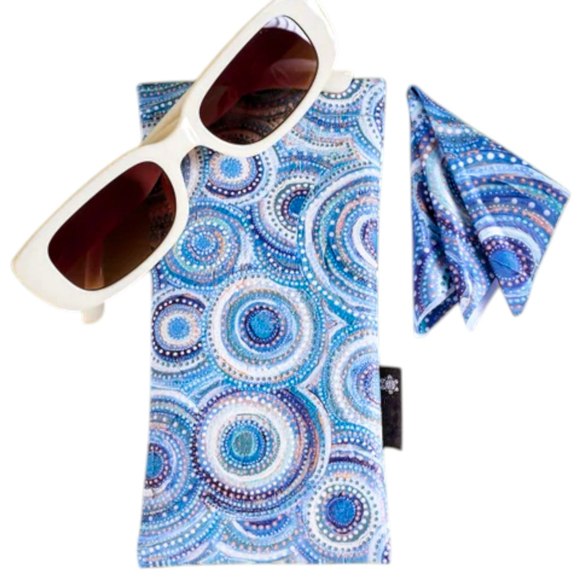 aboriginal glasses case & lens cloth
