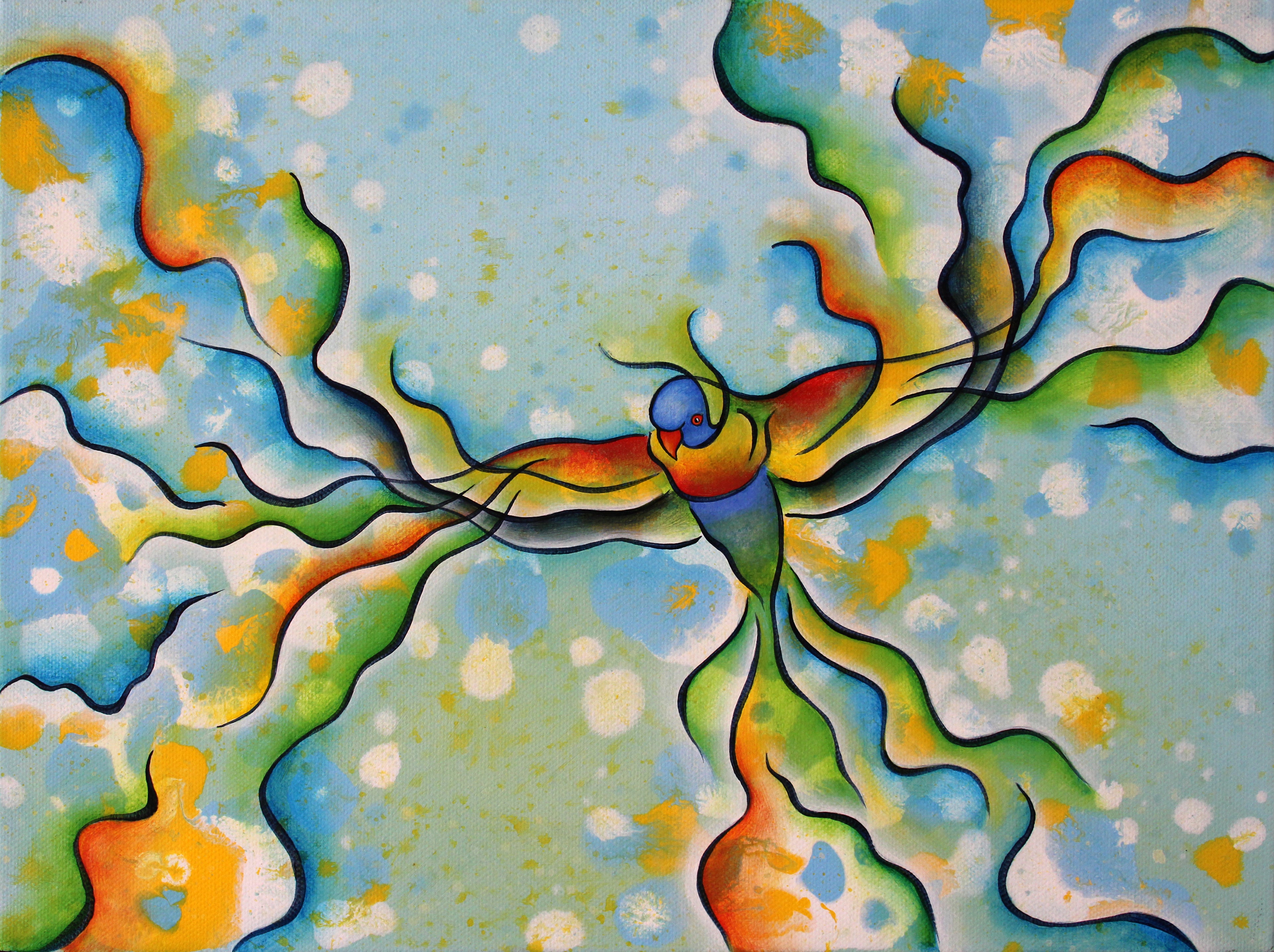 6 PLACEMATS + 6 COASTERS - MADE IN AUSTRALIA - WATERPROOF - RAINBOW LORIKEET BIRDS - SOUVENIR, GIFT