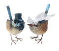WEDDING CAKE TOPPER - BRIDE & GROOM - BLUE WREN - AUSTRALIA, SOUVENIR, GIFT, BIRD