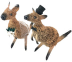WEDDING CAKE TOPPER - BRIDE & GROOM - KANGAROO - AUSTRALIA, SOUVENIR, GIFT, ANIMAL