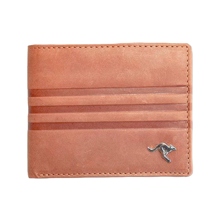 aboriginal leather wallet light brown tan