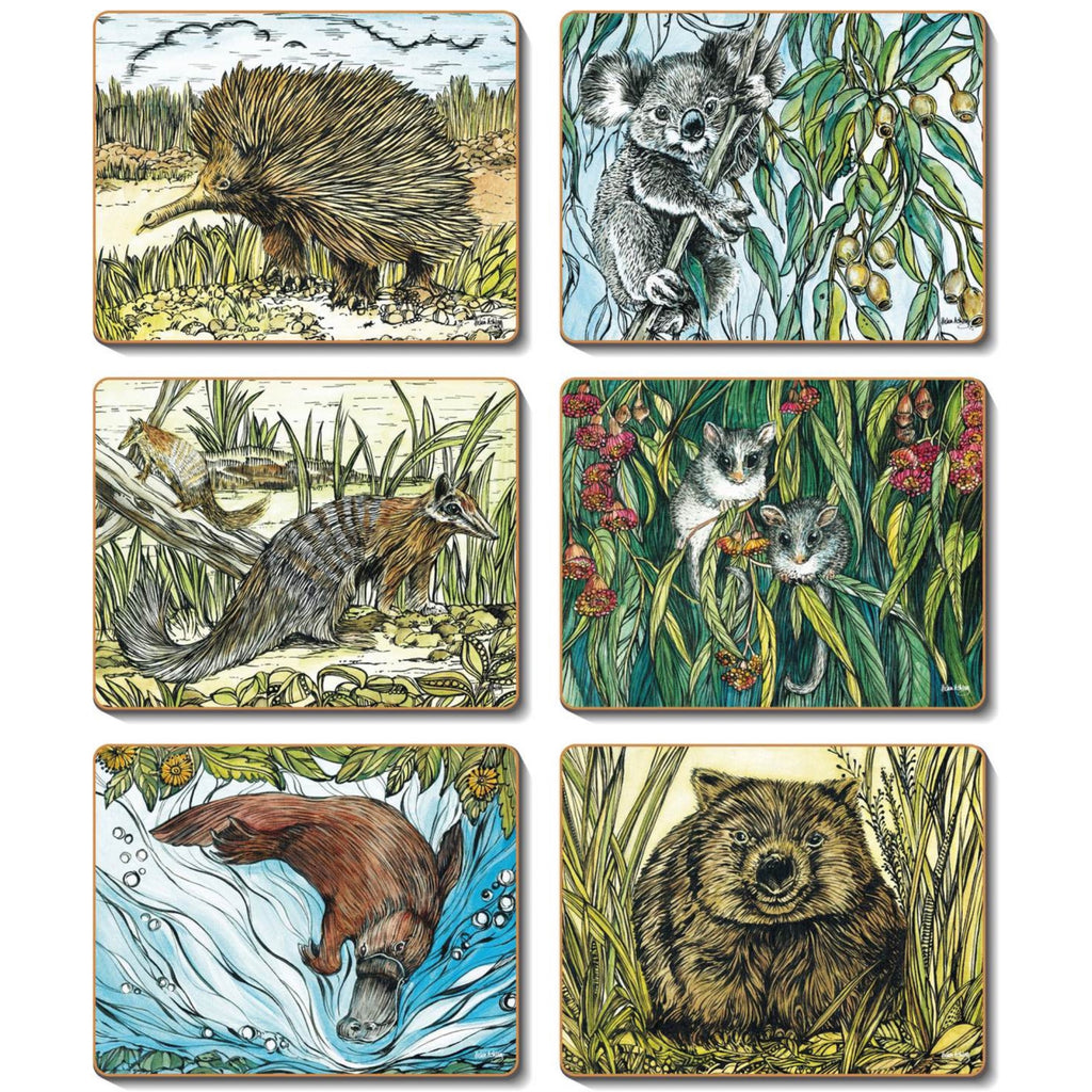 australian placemats coasters