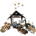NATIVITY SCENE, CHRISTMAS DISPLAY - 15 PIECE SET - AUSTRALIA ANIMALS & BIRDS - SOUVENIR, GIFT, XMAS