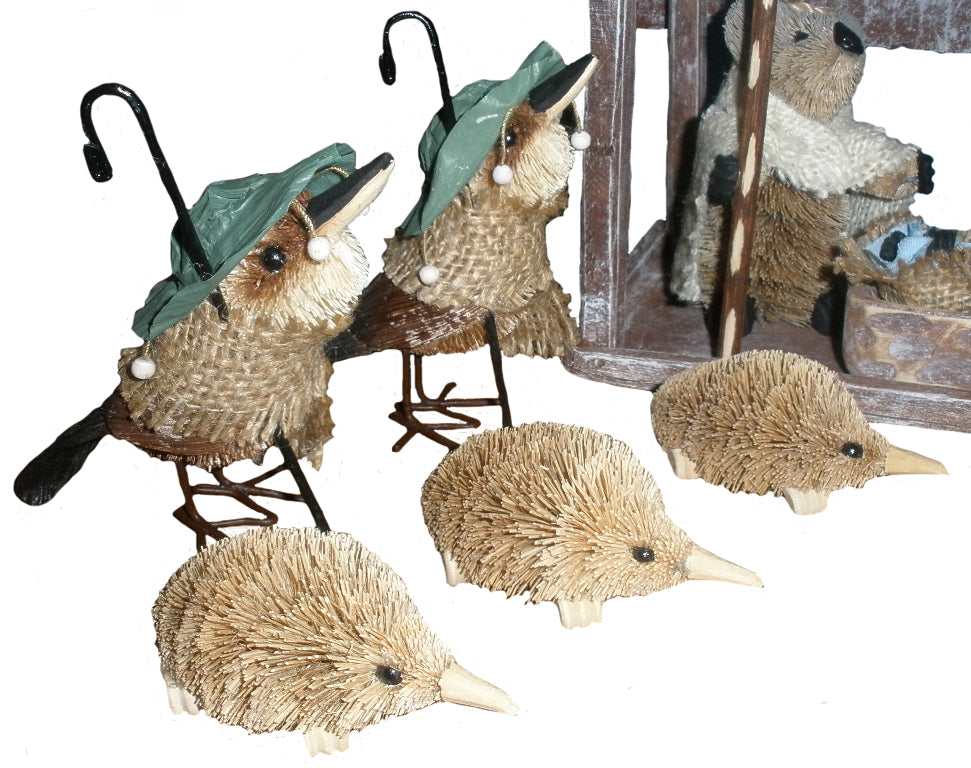 NATIVITY SCENE, CHRISTMAS DISPLAY - 15 PIECE SET - AUSTRALIA ANIMALS & BIRDS - SOUVENIR, GIFT, XMAS