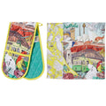australian tea towel, oven mitt