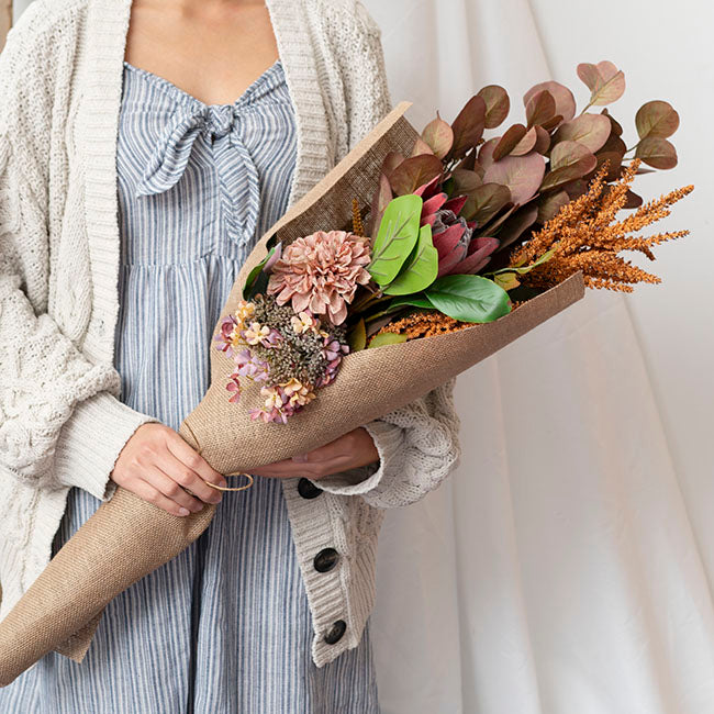 australian flower bouquet brown