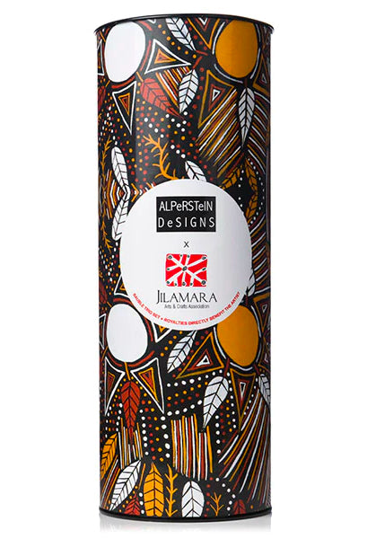 3 x CHRISTMAS BAUBLES -  HANGING, 80mmD - ABORIGINAL ART - JILMARA - AUSTRALIA, INDIGENOUS, SOUVENIR, GIFT, XMAS TREE