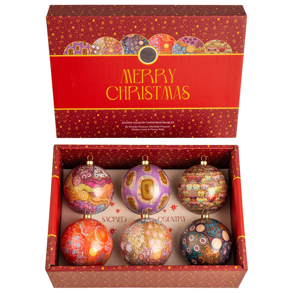 aboriginal christmas baubles