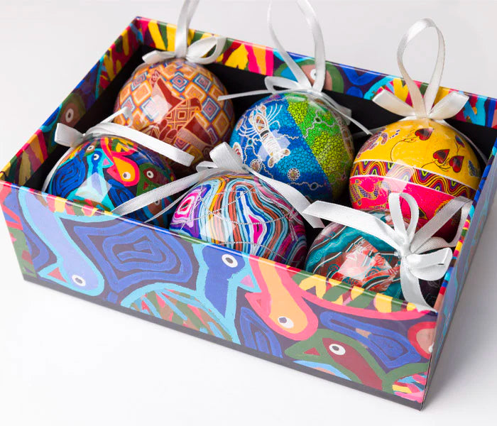 aboriginal christmas baubles