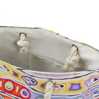 LARGE BEACH BAG, TOTE BAG, OVERNIGHT BAG - ABORIGINAL ART - FELICITY ROBERTSON - AUSTRALIA, INDIGENOUS, SOUVENIR, GIFT