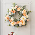 beige rose and dahlia flowers