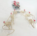 CHRISTMAS SCENE - 10 PIECE SET - AUSTRALIA ANIMALS - KANGAROO, KOALA, SANTA, SLEIGH - AUSTRALIA, SOUVENIR, GIFT, XMAS