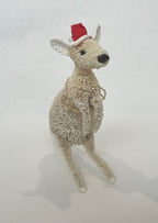 CHRISTMAS SCENE - 10 PIECE SET - AUSTRALIA ANIMALS - KANGAROO, KOALA, SANTA, SLEIGH - AUSTRALIA, SOUVENIR, GIFT, XMAS