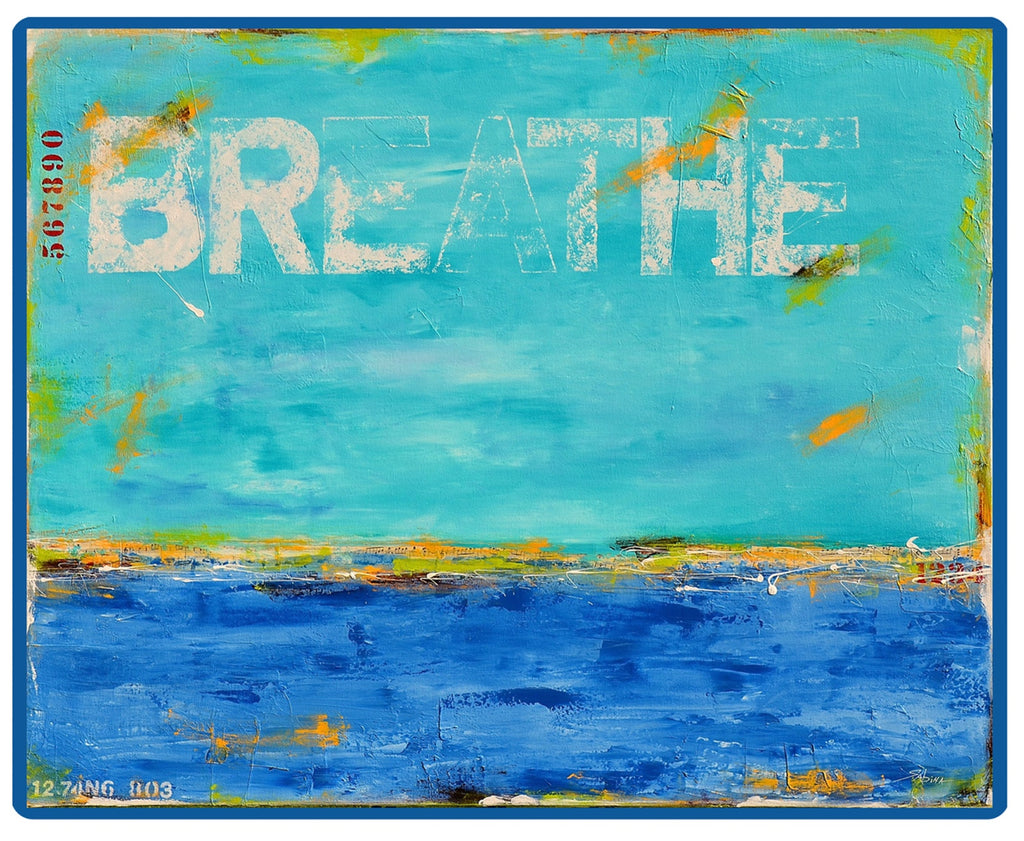 4 PLACEMATS + 4 COASTERS - MADE IN AUSTRALIA - WATERPROOF - ABSTRACT ART, OCEAN, BEACH - SOUVENIR, GIFT