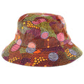 BUCKET HAT, 56cm - ABORIGINAL ART - UPPER BULLAWA - AUSTRALIA, INDIGENOUS, SOUVENIR, GIFT