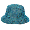 BUCKET HAT, 56cm - ABORIGINAL ART - ON WALKABOUT BLUE - AUSTRALIA, INDIGENOUS, SOUVENIR, GIFT