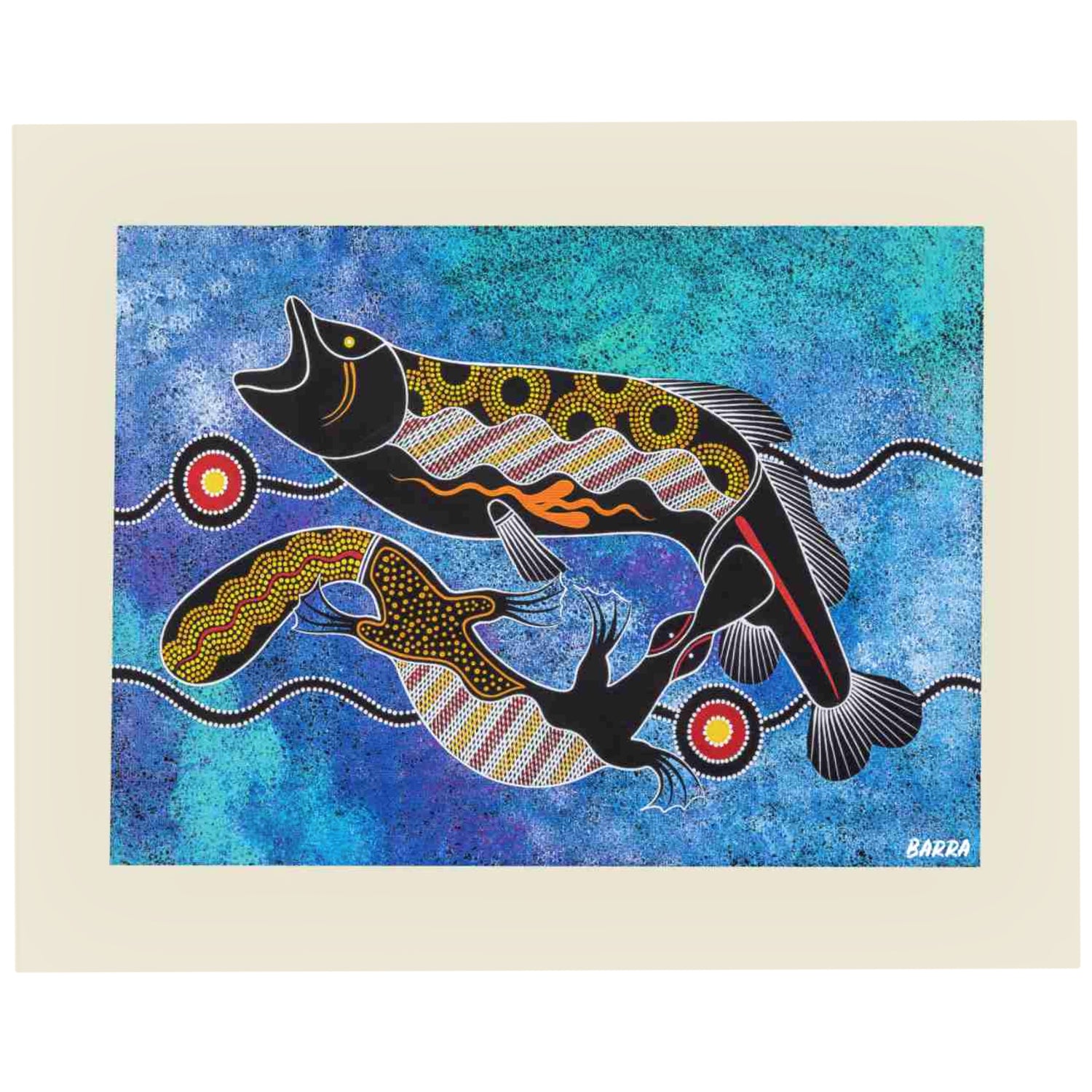 aboriginal art canvas print