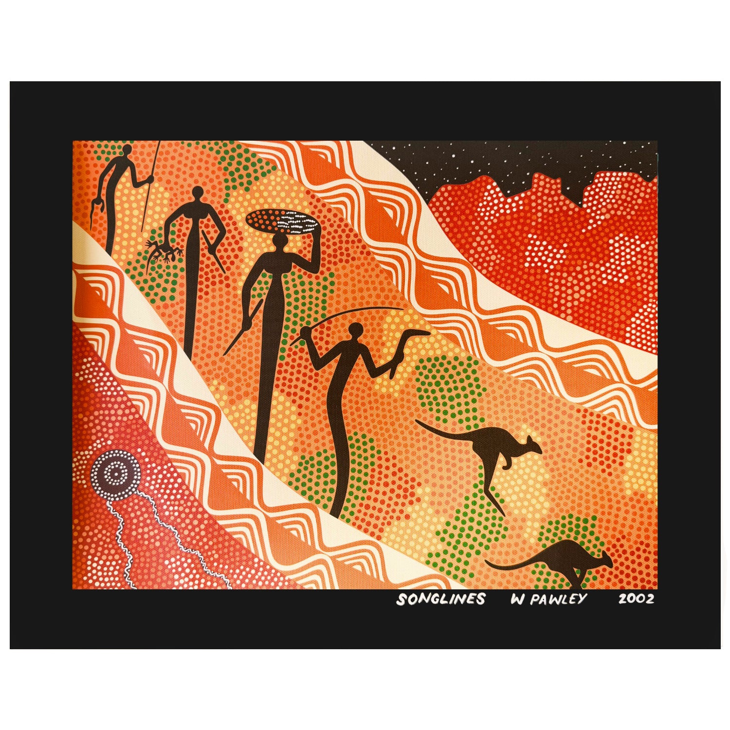 aboriginal art canvas print