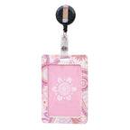 RETRACTABLE ID CARD HOLDER WITH CLIP - ABORIGINAL ART - A BRIGHT FUTURE - AUSTRALIA, INDIGENOUS, SOUVENIR, GIFT