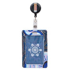 RETRACTABLE ID CARD HOLDER WITH CLIP - ABORIGINAL ART - FUTURE DREAMING - AUSTRALIA, INDIGENOUS, SOUVENIR, GIFT