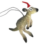 grey kangaroo christmas ornament