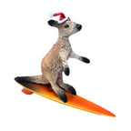 surfing kangaroo christmas ornament
