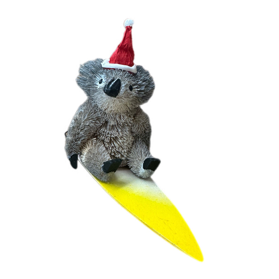 surfing koala christmas ornament