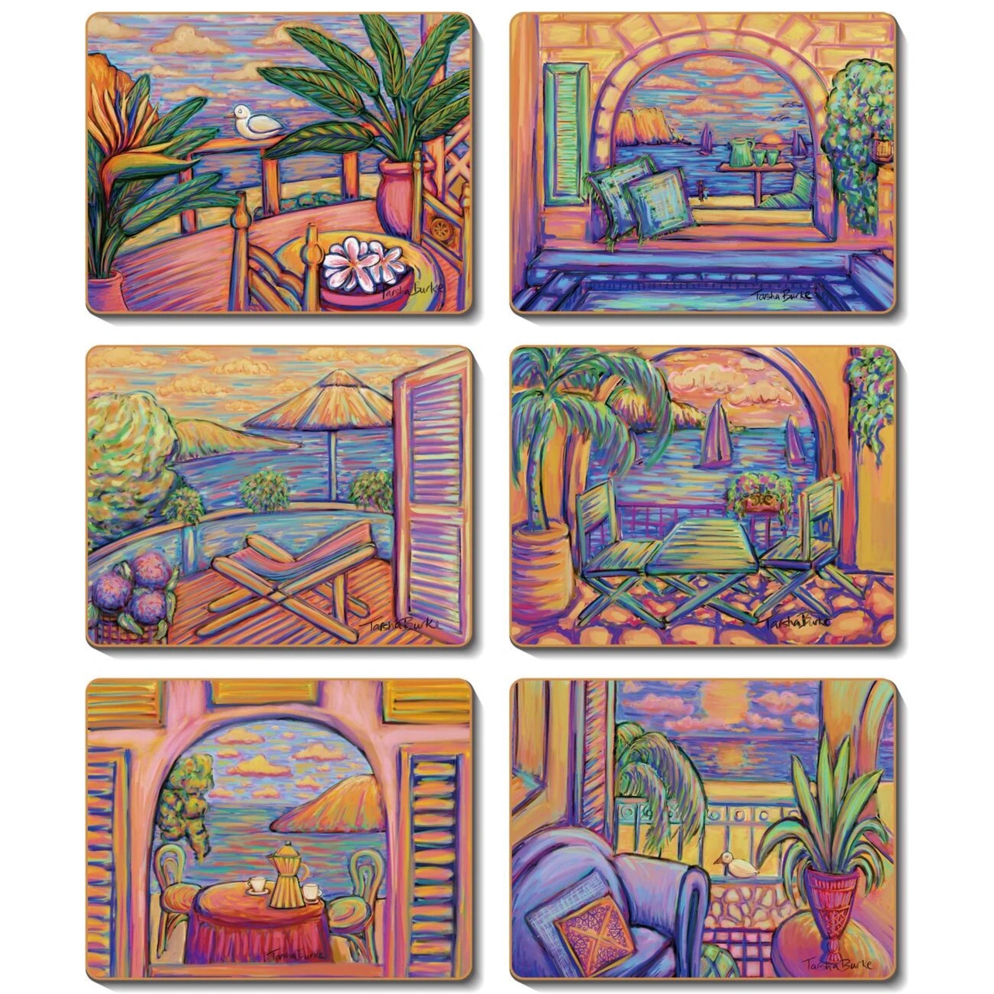 australian placemats coasters