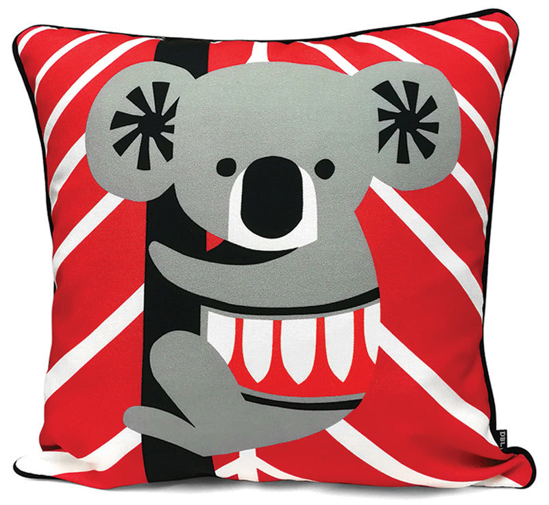 CUSHION COVER - 45 x 45cm - KOALA - AUSTRALIAN ANIMAL - CANVAS - AUSTRALIA, SOUVENIR, GIFT