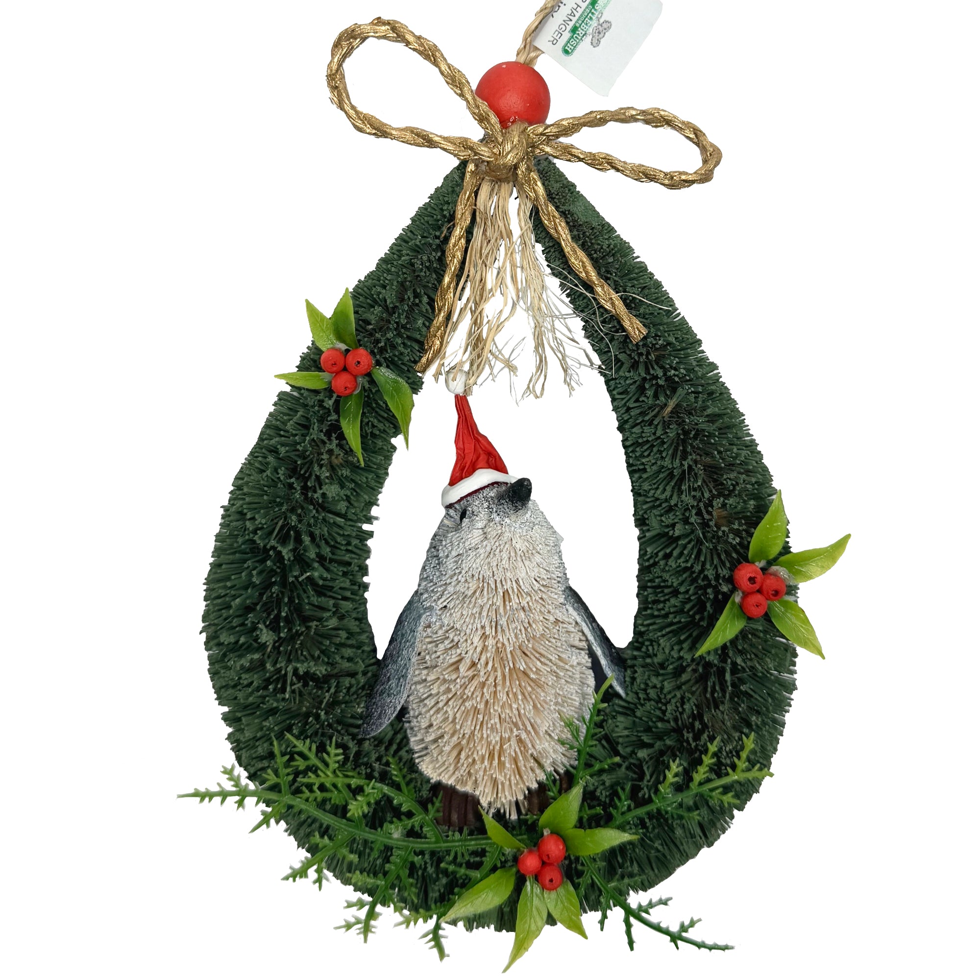 CHRISTMAS DOOR HANGER, WALL HANGER, ORNAMENT - AUSTRALIAN BIRD - FAIRY PENGUIN - AUSTRALIA, SOUVENIR, GIFT