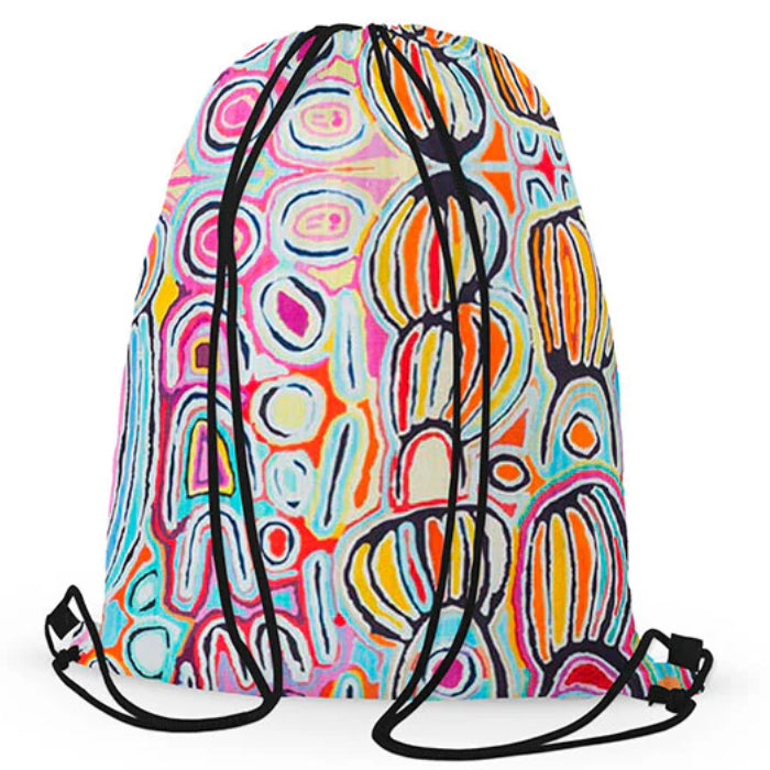 aboriginal drawstring bag