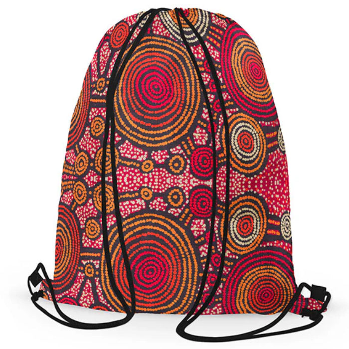 aboriginal drawstring bag
