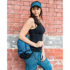 DRAWSTRING BAG - ABORIGINAL ART - ON WALKABOUT OCHRE - GYM BAG, SWIMMING BAG, BEACH BAG - AUSTRALIA, INDIGENOUS, SOUVENIR, GIFT