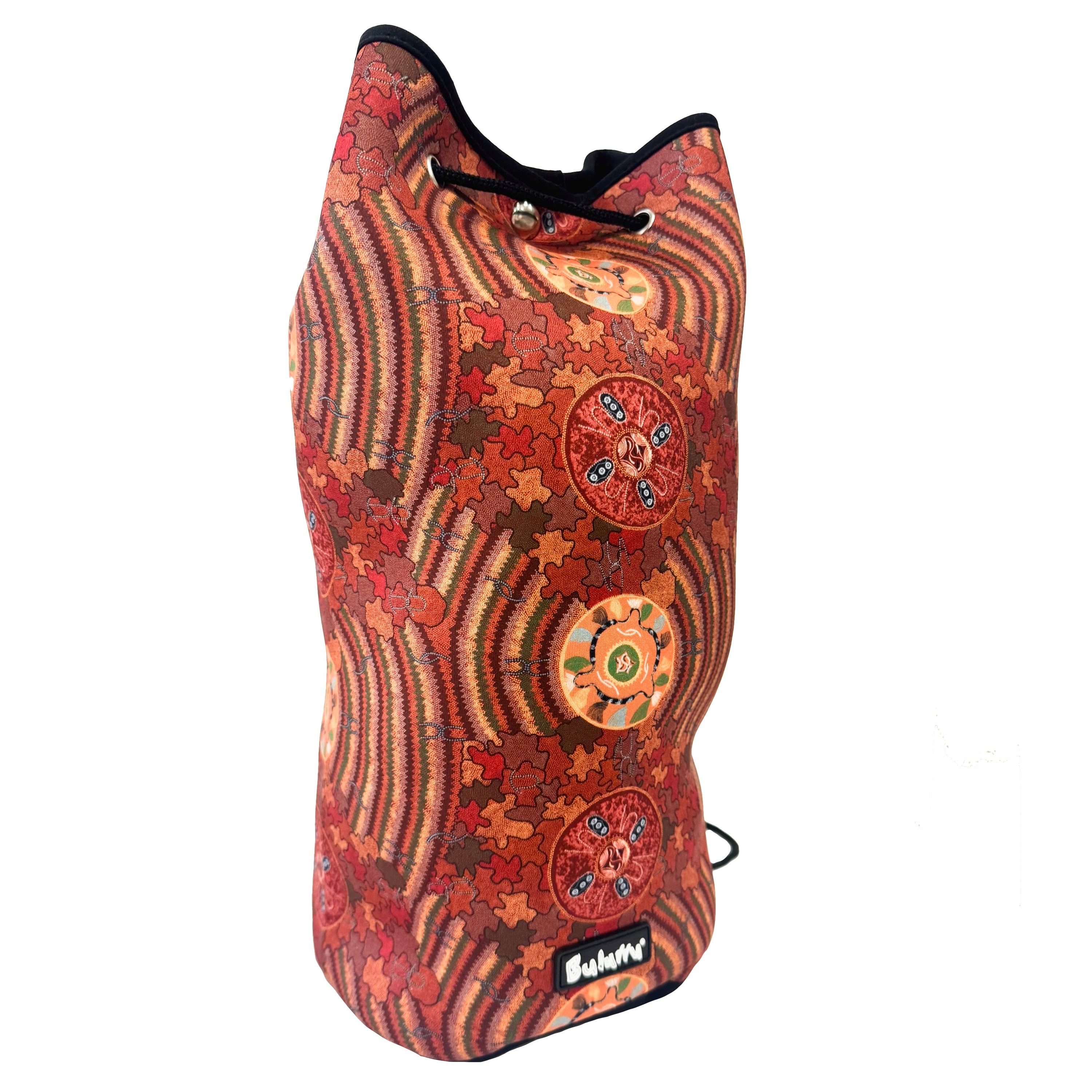 DRAWSTRING BAG - ABORIGINAL ART - WOMEN'S CORROBOREE - GYM BAG, SWIMMING BAG, BEACH BAG - AUSTRALIA, INDIGENOUS, SOUVENIR, GIFT