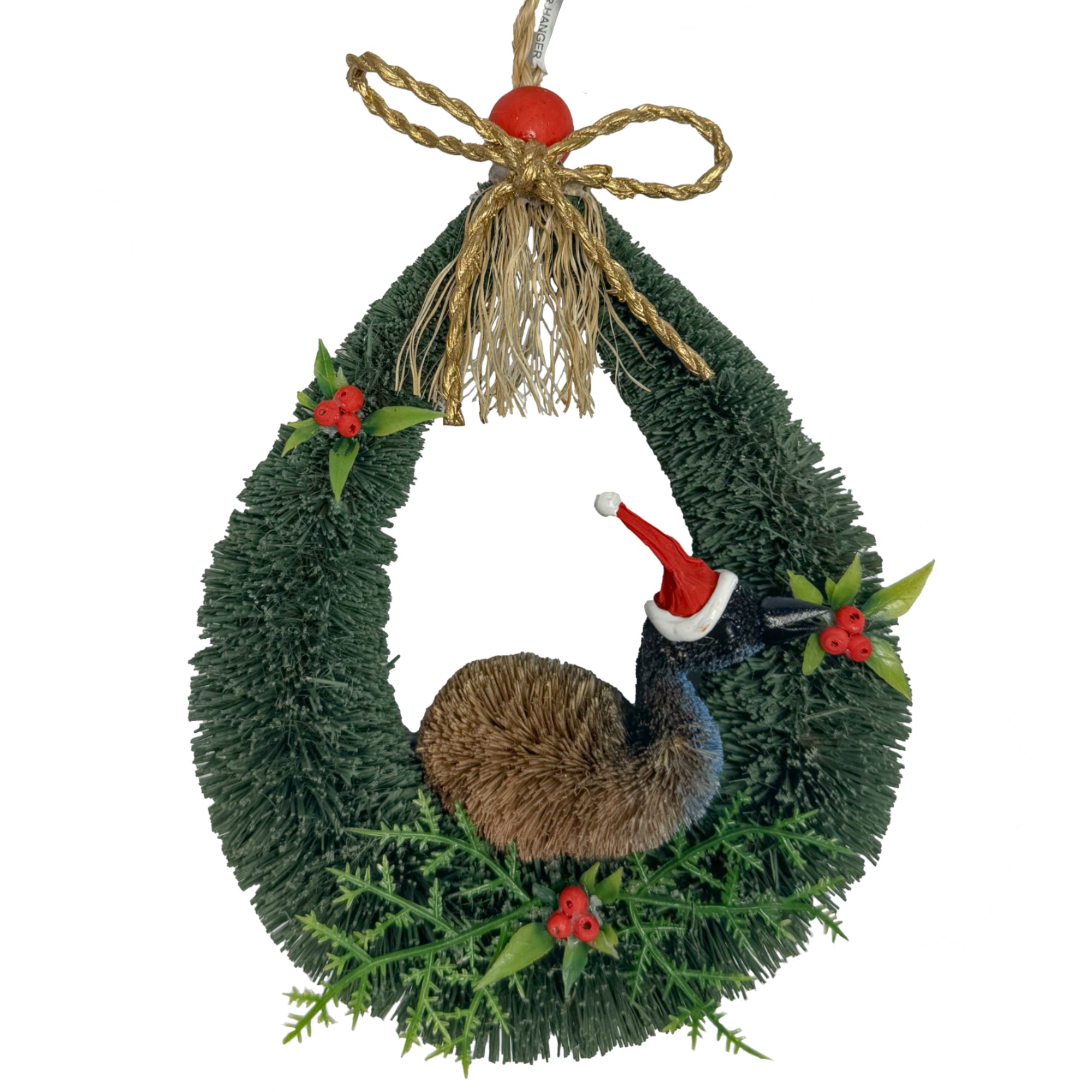 emu christmas door hanger