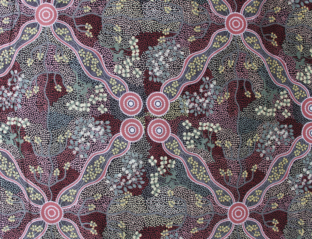 bush tomato black fabric