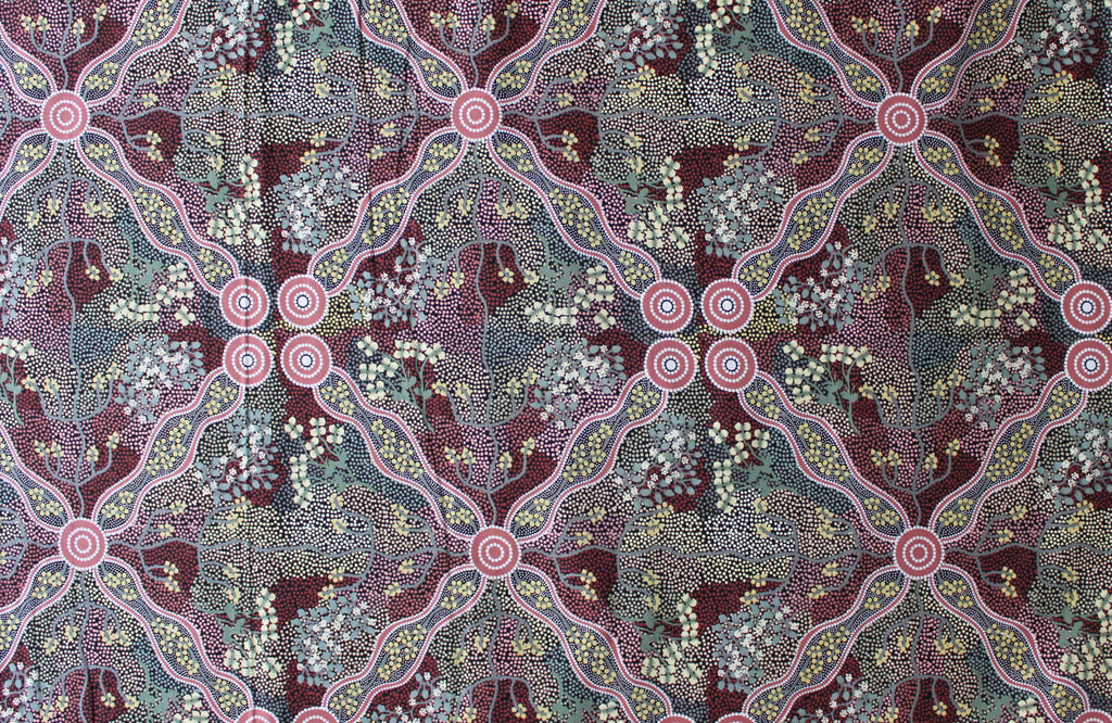 bush tomato black fabric